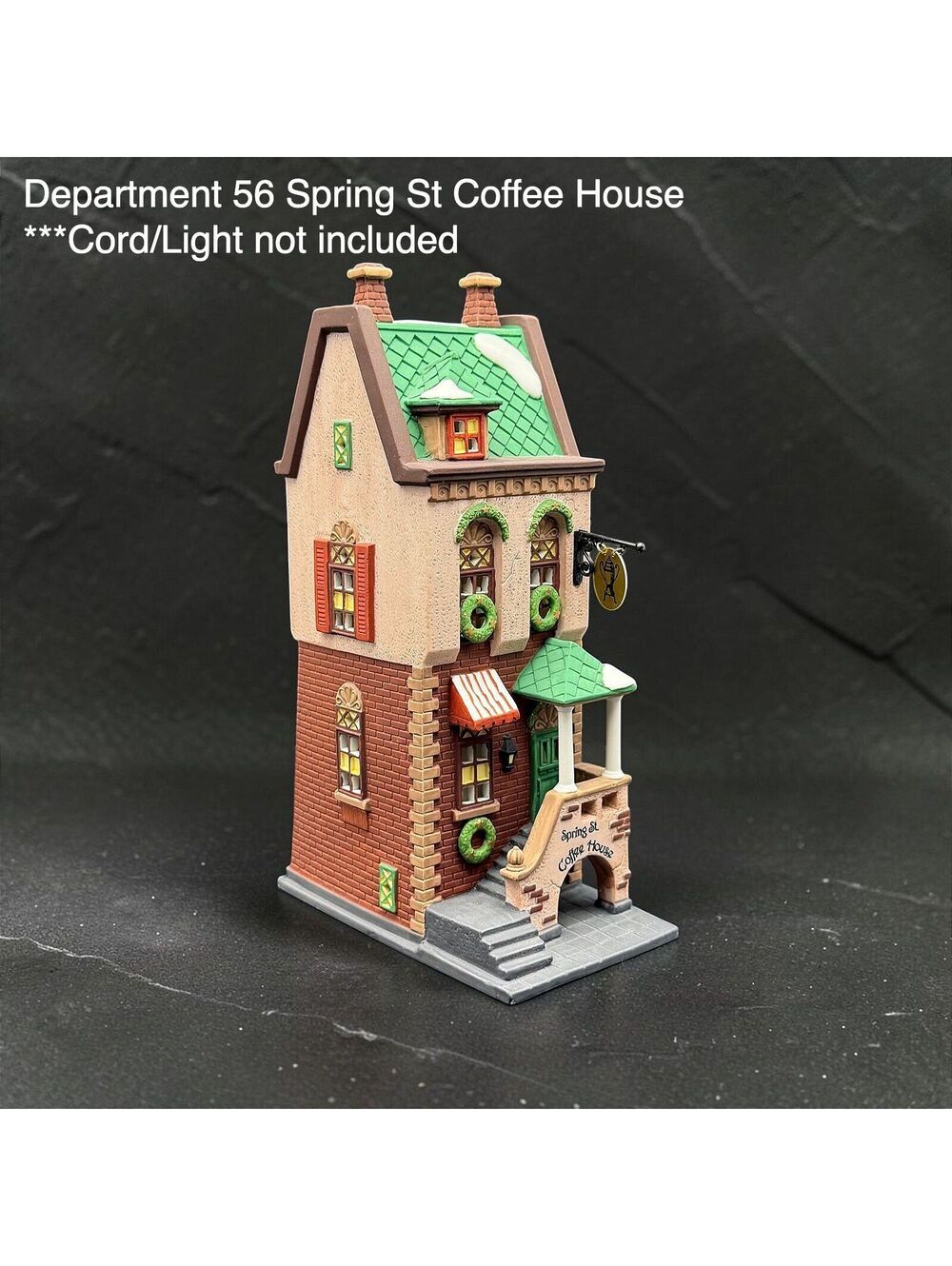 Vtg Department 56 Spring St Coffee House Christmas in the City w/ Original Box